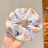 Suave con el cabello, elegante y con estilo, scrunchie, pasador de malla floral pequeño estilo coreano, accesorio para el cabello plisado de estilo de hada
