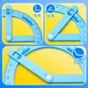Demostrador de Protractor de Ángulo de Actividad Grande de 360 grados Materiales de Operación de Ángulos Matemáticas de Escuela Primaria Comprensión Preliminar de Ángulos Materiales Didácticos