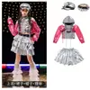 Ropa de Baile Jazz para Niñas Hip-Hop Genial y Guapo Traje de Street Dance para Niña Moda Ropa de Jazz para Escenario y Pasarela Infantil