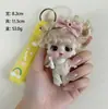 Brinquedo de Lã Fofo e Adorável Boneca Desenho Animado Chaveiro Pingente Miniatura Boneca Pingente de Bolsa Decoração de Chaveiro de Carro