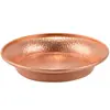 Cuenco de Suministro de Agua Chasis Dios de la Riqueza del Agua Cuenco de Suministro de Agua de Cobre Plato de Agua Bendita para Buda Hogar Plato de Purificación de Agua de Cobre Rojo del Tíbet
