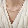 Nuevo diseño de nicho de alta gama transfronterizo simple color caramelo piedra natural hecho a mano collar pulsera de cuentas joyería para mujer