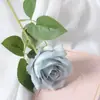 Guau Terciopelo Simulado Personalizado Rosa Individual Decoración de Pared de Flores Casera Boda Día de San Valentín Pared de Flores en Cascada Roja Mano