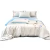2026 Nuevo Verano Fresco Lavable Seda de Hielo Bordado Ropa de Cama Juego de Cama de Verano Funda Nórdica Sábana Juego de Tres Piezas Juego de Cuatro Piezas