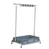 Soporte para Mopa de Acero Inoxidable, Estante de Almacenamiento para Mopas y Escobas, Montaje en Pared, Móvil, para Uso Doméstico
