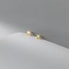 Brincos de Estrela de Quatro Pontas com Diamante Estilo Coreano de Verão em Prata S925 Nalan Brincos Geométricos Simples e Distintos para Mulheres M02623