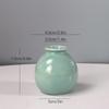 Jarrón pequeño de cerámica Morandi brillante esmaltado dispositivo para flores hidropónicas botella de perfume aromaterapia de cerámica fresca decoración del hogar