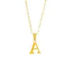 [NANYAO] Nuevo collar de acero inoxidable europeo y americano, cadena con colgante de letra inglesa tridimensional, cadena, joyería de venta caliente transfronteriza