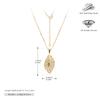 Europa y Estados Unidos Transfronterizo s925 Plata de Ley Hoja Collar Joyería Mujeres Cepillado Alto Sentido Temperamento Colgante para el Trabajo Fábrica Cabello Liso