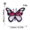 Nuevas Pegatinas de Tela Bordadas de Mariposas Coloridas Hechas a Mano Decorativas DIY Parches Pegatinas Zapatos y Sombreros Accesorios de Ropa Pantalones Bolsa Parches