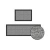 Tapetes de Cocina Modernos Simples Absorben Agua y Aceite, Alfombras Antideslizantes, Tapetes Largos para Puerta y Tapetes para Pies con Estampado de Patrón de Lino
