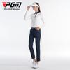 Los pantalones de golf PGM para mujer, de tejido deportivo, son bastante anchos y elegantes, pantalones con abertura y LOGO colorido.