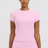 Nuevo top de yoga de secado rápido transpirable fino ajustado alta elasticidad camiseta deportiva para correr fitness para mujer