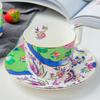 Juego de Café Cerámico Tangshan Estilo Europeo Hogareño Phnom Penh Taza de Café Regalo Creativo Regalo a Mano Taza y Platillo de Porcelana de Hueso