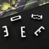 Joyería transfronteriza 26 letras inglesas perforadas en plata antigua DIY joyería pulsera materiales accesorios de joyería con cuentas al por mayor