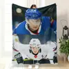Manta de siesta estampada, Manta de franela estilo Ins definitiva, Venta directa del fabricante, Temática de hockey sobre hielo, Partido de liga estampado I