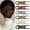Horquilla Nueva de Estilo en Forma de U para Mujer, Horquilla Francesa de Acetato de Gama Alta con Forma de Pez para Peinados de Moño