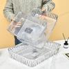Plato Cuadrado de PET Transparente para Fruta Lujo Ligero Plato para Fruta Phnom Penh Sala de Estar Mesa de Centro Snacks Plato para Nueces Plato de Almacenamiento para Cocina