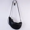 Bolso Croissant de Piel de Oveja, Bolso de Piel Genuina para Mujer, Bolso de Hombro Único Cruzado, Bolso Croissant, Bolso Dumpling, Bolso Pequeño para Mujer, Verano