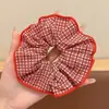 Diadema Dulce de Puntos Rojos para Niñas, Banda Elástica de Goma de Alta Elasticidad, Cuerda para el Cabello de Niña Pequeña, Accesorios para el Cabello que No Dañan el Cabello