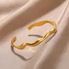 Pulsera de Acero de Titanio Amazon, No se Desvanece, Pulsera Ajustable de Acero Inoxidable para Mujer, Sensación Exagerada de Alta Gama, Pulsera Abierta al por Mayor