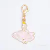 Pingente de gota de óleo de desenho animado rosa, pingente de liga em tom rosa, acessórios DIY, chaveiro decorativo, acessórios atacado