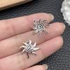 Nuevo colgante transfronterizo de plata antigua con forma de estrella y luna, colgante con forma de cuatro hombres, estrella y sol, llavero, collar y pulsera, accesorios