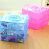Caja de Almacenamiento Transparente con Tapa Desmontable para Bricolaje, Clasificación, Mini Joyero Organizador, Caja Portátil para Medicamentos de Viaje, Venta al por Mayor
