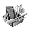 Set de Horneado Transfronterizo Juego de 22 Piezas Molde para Pastel Tazas para Muffins Raspador de Silicona para Hornear Brocha para Aceite Batidor de Huevos Pinza Antiescaldado