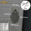 Nuevo tirador de cajón de cobre estilo chino, tirador colgante para puerta de armario, pequeño tirador de un solo agujero de dragón y fénix