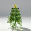 Shandong Zibo Artesanato em Vidro Enfeites Árvore de Natal de Vidro Decorações de Natal de Vidro