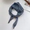 Bufanda Triángulo Floral de Algodón y Lino Dopamine Super Inmortal Viaje Fresca Artística Moda Flor Mori Bufanda
