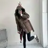 Abrigo de Algodón de Longitud Media para Mujer Invierno 2026, Diseño de Nicho de Alta Gama, Chaqueta Abrigo de Algodón para Mujer con Temperamento de Lujo Ligero