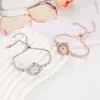 Reloj de Pulsera de Cuarzo para Mujer, Elegante Reloj Pequeño de Esfera Deslizante, Moderno Reloj de Pulsera para Mujer Incrustado con Diamantes, Popular en Tiktok