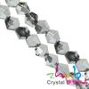 Suministro directo de fábrica de cuentas de cristal artificial de 2/3/4/6/8 mm, cuentas puntiagudas de diamante galvanizadas, material para pulseras de bricolaje.