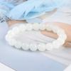 Pulseira de contas redondas de imitação de Jade Han Bai, pulseira de jade Hetian, jade de gordura de carneiro, material de jade, circulando em rios e lagos, barraca, transmissão ao vivo, pulseira de círculo único feminina