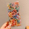 Color de primavera para niños dulce todo-fósforo banda elástica diadema tocado de niña pequeña goma elástica de alta elasticidad duradera no daña el cabello cuerda para el cabello