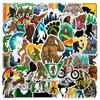 50 adesivos de grafite Bigfoot Savage ao ar livre, copo de água, skate, motocicleta, capacete, mochila, adesivos decorativos à prova d'água