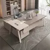 Escritorio de Oficina Simple Moderno para Jefe Combinación de Escritorio y Silla de Oficina Escritorio Ejecutivo para una Persona Escritorio para Supervisor Líder Gerente de Computación