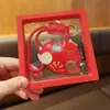 Chaveiro Pingente Original "Fique Rico Logo" de Couro para Pony Car Cavalo Ano do Cavalo Pingente de Bolsa Presente Personalizado Venda por Atacado