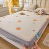 Set de 3 piezas de alfombrilla refrescante de seda de hielo de etileno de grado A, muy vendido en verano, alfombrilla suave de aire acondicionado con frijolitos de hielo, estilo sábana ajustable, lavable a máquina