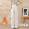 Pantalones de Lana Acetato de Cintura Alta, Levanta Glúteos, Corte Ajustado, Pierna Recta Estrecha para Mujer, Otoño 2026, Casual, Amigables con la Piel