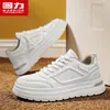 Tênis Masculino Warrior 2026 Nova Primavera Couro Tênis Branco Jovem Versátil Casual Tendência Esportivo Tênis de Skate para Homens
