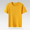Playera de manga corta de algodón puro de 180 gramos para hombre y mujer, ropa de trabajo, ropa de clase, ropa de grupo, bordada, DIY, playera publicitaria de generación