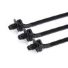 Tornillo de inserción Hebilla de coche Tipo árbol de Navidad Brida de cable Fijación Nylon 4.6 Plástico Negro Banda rodante Nueva Energía