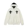 Suéter Retro Americano Cruzado de Piel Sintética de Visón para Hombres y Mujeres, Suave de Invierno, Cárdigan Holgado de Punto con Capucha, Chaqueta de Moda