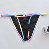Bóxer de Hombre Transparente Ultradelgado Sedoso de 5 Colores Arcoíris Sexy Transparente Ropa Interior Sexy para Hombre B910