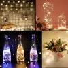 Luzes de corda LED luzes de fio de cobre botão caixa de bateria Caixa de presente de decoração de Natal flores luzes de cozimento fio de cobre corda de luz decorativa