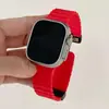 Adequado para AppleWatch789 Pulseira Apple Watch iwatch10 Geração se Silicone Marinho Magnético Dobrável Relógio