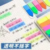 Etiquetas Adhesivas de Color Verdadero, Notas Adhesivas Indicadoras Fluorescentes Transparentes, Marcadores de Página, Notas Adhesivas con Adhesivo Fuerte, Pegatinas de Clasificación de Notas